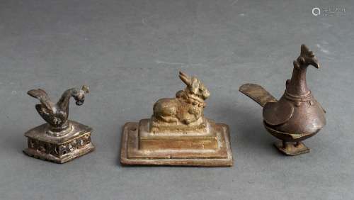 Indian Bronze Figurative Animal Sculptures 3