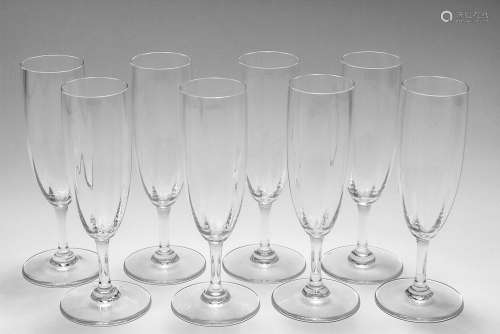 Baccarat Montaigne Optic Champagne Glass Flutes 8