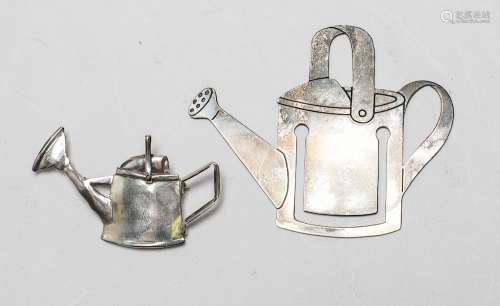 Tiffany & Co. Silver Teapot Bookmark & GMFW Brooch