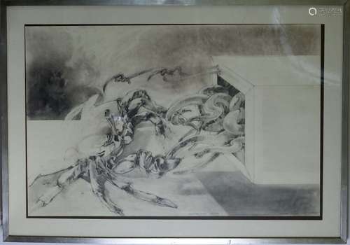 Robert Allen Nelson American Graphite Art Drawing