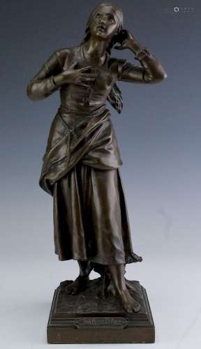Henri Dumaige Jeanne D'Arc French Bronze Sculpture