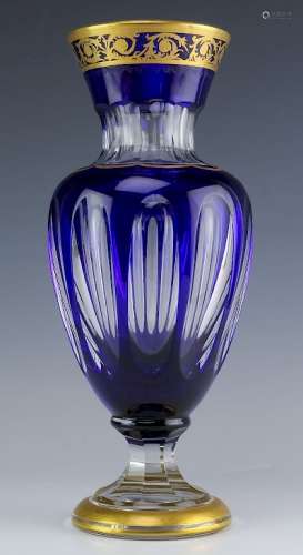 St. Louis France Cobalt Blue Crystal L/E 12