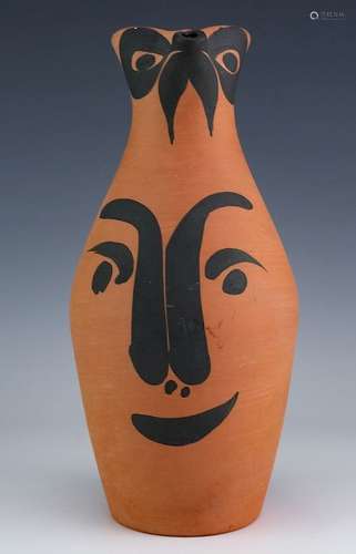 Pablo Picasso Yan Face Madoura Pottery Pitcher Jug