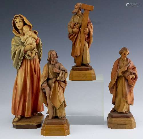 Lot 4 Anri Italian Carved Wood Religious Figurines