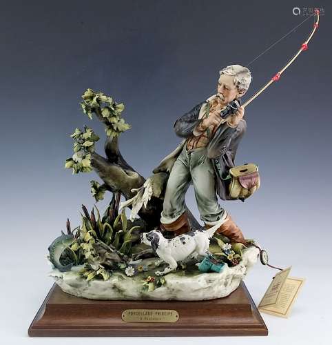 Capodimonte Porcelain Principe Il Pescatore Figure