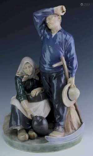 Big Royal Copenhagen Harvest Couple Figurine #1352