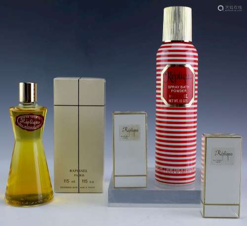 LOT Vintage Raphael Paris Women's Perfume & Powder