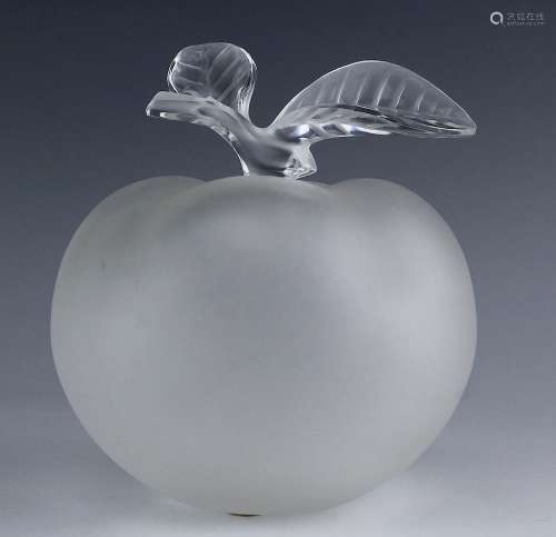 Lalique French Crystal Apple Pomme Perfum Bottle