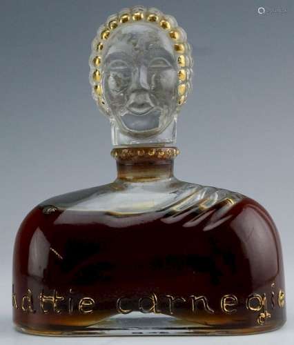 Rare Hattie Carnegie Blue Perfume & Figural Bottle