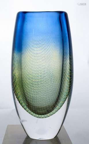 Orrefors Kraka Sven Palmqvist Art Glass Vase