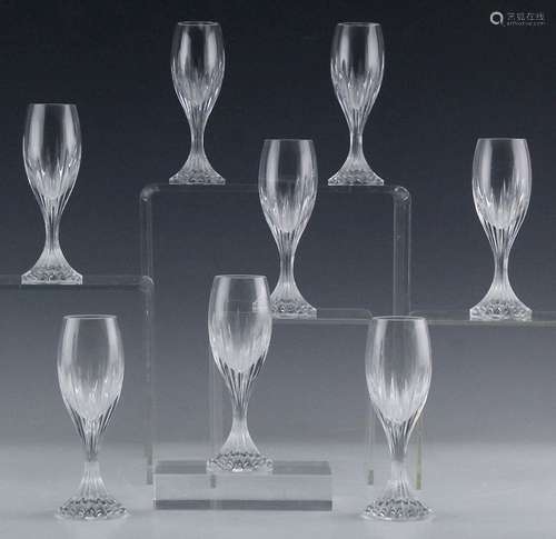 8 Baccarat Massena Crystal Cordial Liquor Glasses