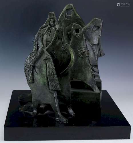 Hortense Kassoy American Bronze Judaica Sculpture