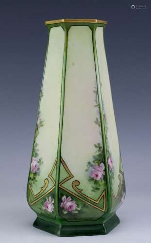 Antique Art Nouveau Belleek Irish Porcelain Vase