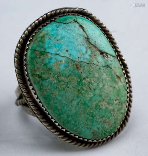 VTG Native American Sterling Silver Turquoise Ring