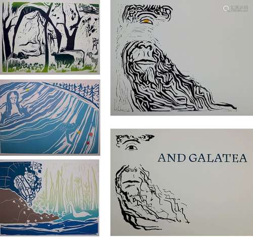 Anita Segalman Lino Cut Polyphemis & Galatea Book