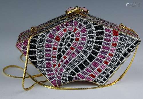 Judith Leiber Minaudiere Swarovski Clutch Handbag