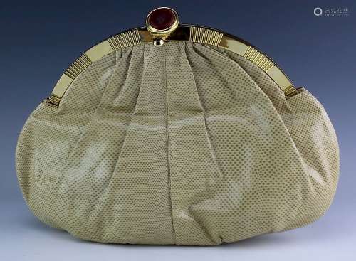 Judith Leiber Snake Skin Clutch Purse Handbag Bag
