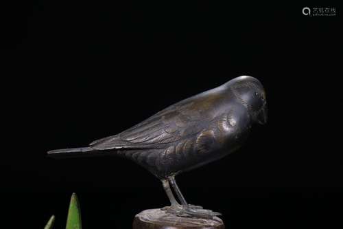 Bronze Ornament in Foral and Bird shape