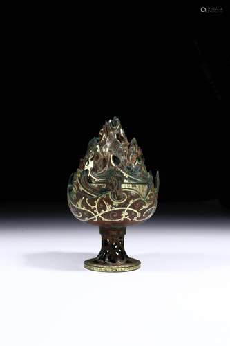 Bronze and Silvering and Gold Censer