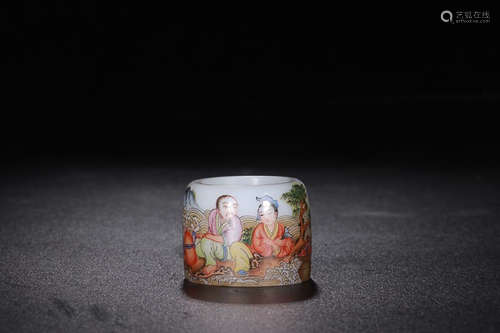 QIANLONG MARK ENAMEL BANZHI