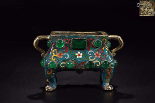 XUANDE MARK CLOISONNE CENSER