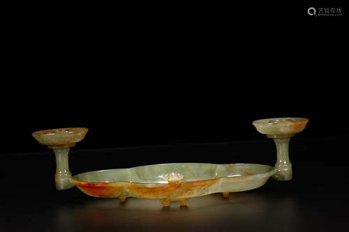 HETIAN JADE INCENSE PLATE