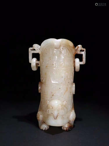 HETIAN JADE ZUN VASE