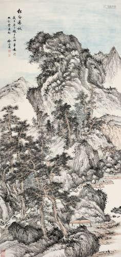 徐邦达（1911～2012） 戊子（1948）年作 松壑清秋 镜片 设色纸本