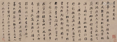 董其昌（1555～1636） 行书 镜片 纸本