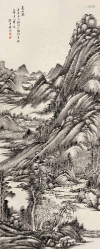 黄鼎（1660～1730） 庚寅（1710）年作 夏山图 立轴 水墨纸本