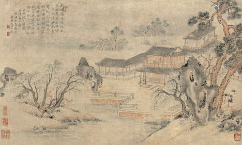 钱杜（1764～1845） 壬寅（1792）年作 桃源隐居 立轴 设色纸本