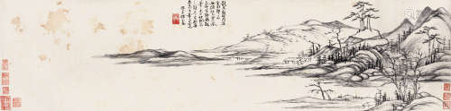 恽本初（1586～1655） 平江秋色 手卷 水墨纸本