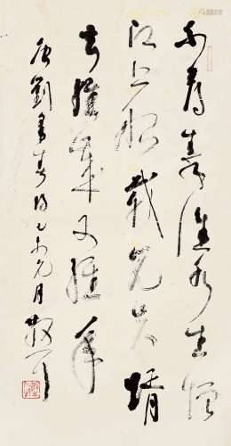 林散之（1898～1989） 己未（1979）年作 草书刘采春诗 镜片 纸本