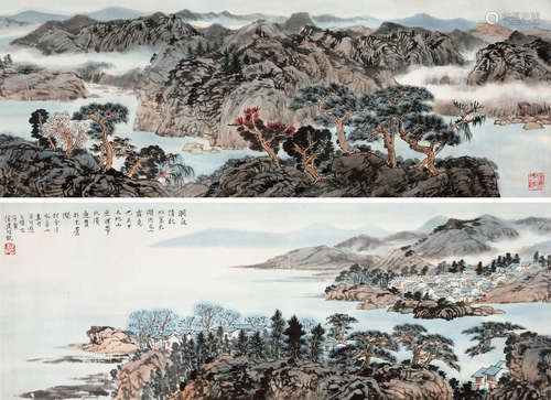 徐建明（b.1954） 庚寅（2010）年作 洞庭清秋 手卷 设色纸本