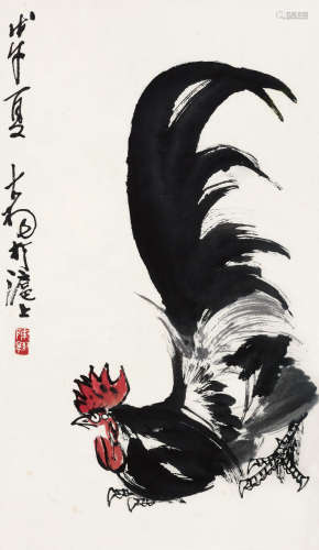 陈大羽（1912～2001） 戊午（1978）年作 大吉图 立轴 设色纸本