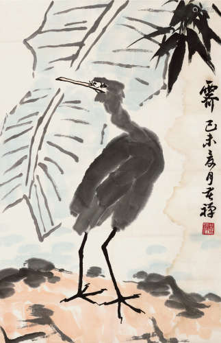 李苦禅（1899～1983） 己未（1979）年作 霁 镜片 设色纸本