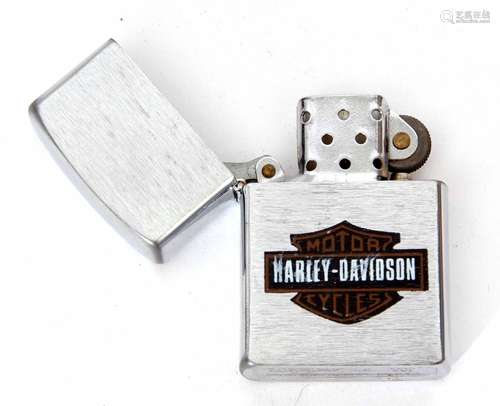 Late 20th century cased Zippo fluid lighter of typical rectangular form with hinged cover and