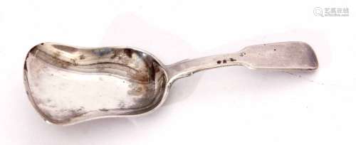 William IV Fiddle pattern toddy spoon with waisted bowl, length 9.3cm, weight approx 14gms, London