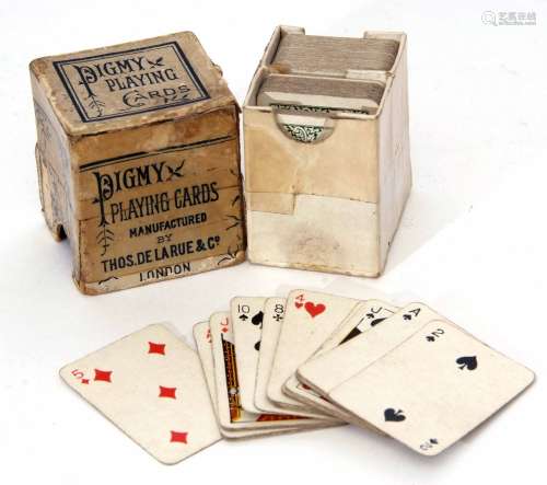 Two packs of small playing cards 