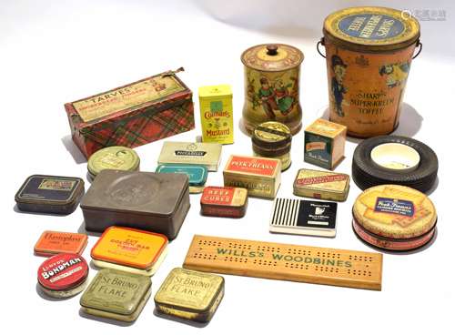 Mixed lot: Vintage tins to include 