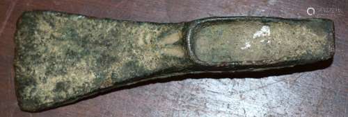 Vintage cast metal axe head 15cm long