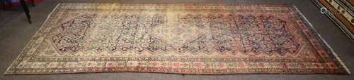 Vintage Caucasian style wool rug, 158 x 312cm