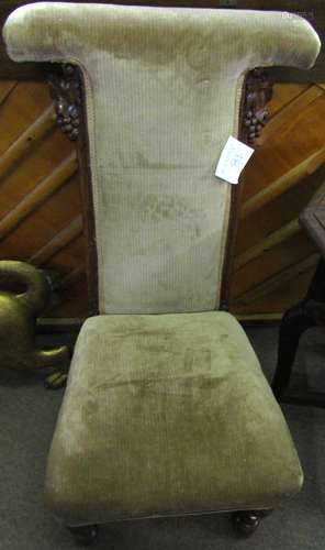 Victorian prie dieu chair