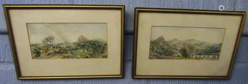 E Chaplin, signed pair of watercolours, 