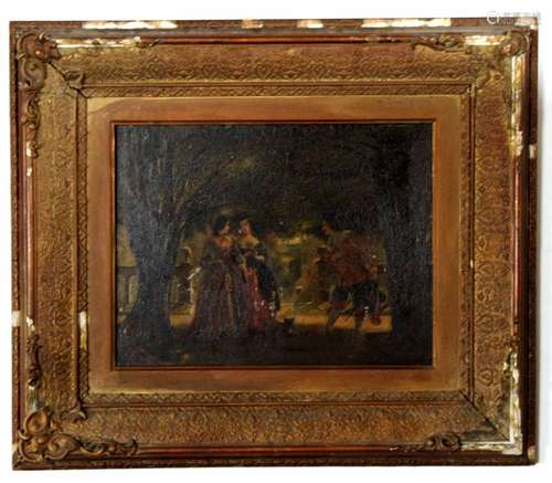 James Digman Wingfield, signed and dated 1860 verso, oil on board, 