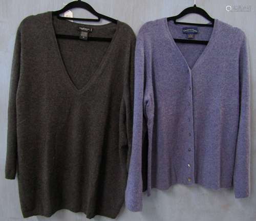 Four various items of knitwear, mainly cashmere