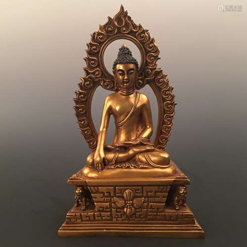 Chinese Gilt Bronze Buddha Figure