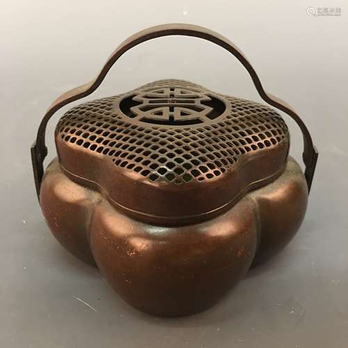 Chinese Bronze Hand Warmer