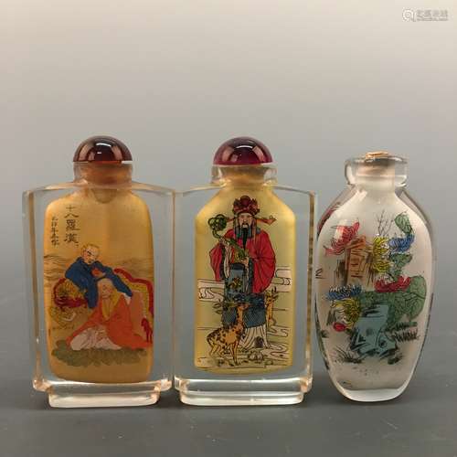 3 Chinese Snuff Bottle