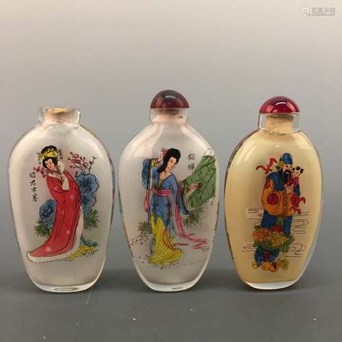 3 Chinese Snuff Bottle